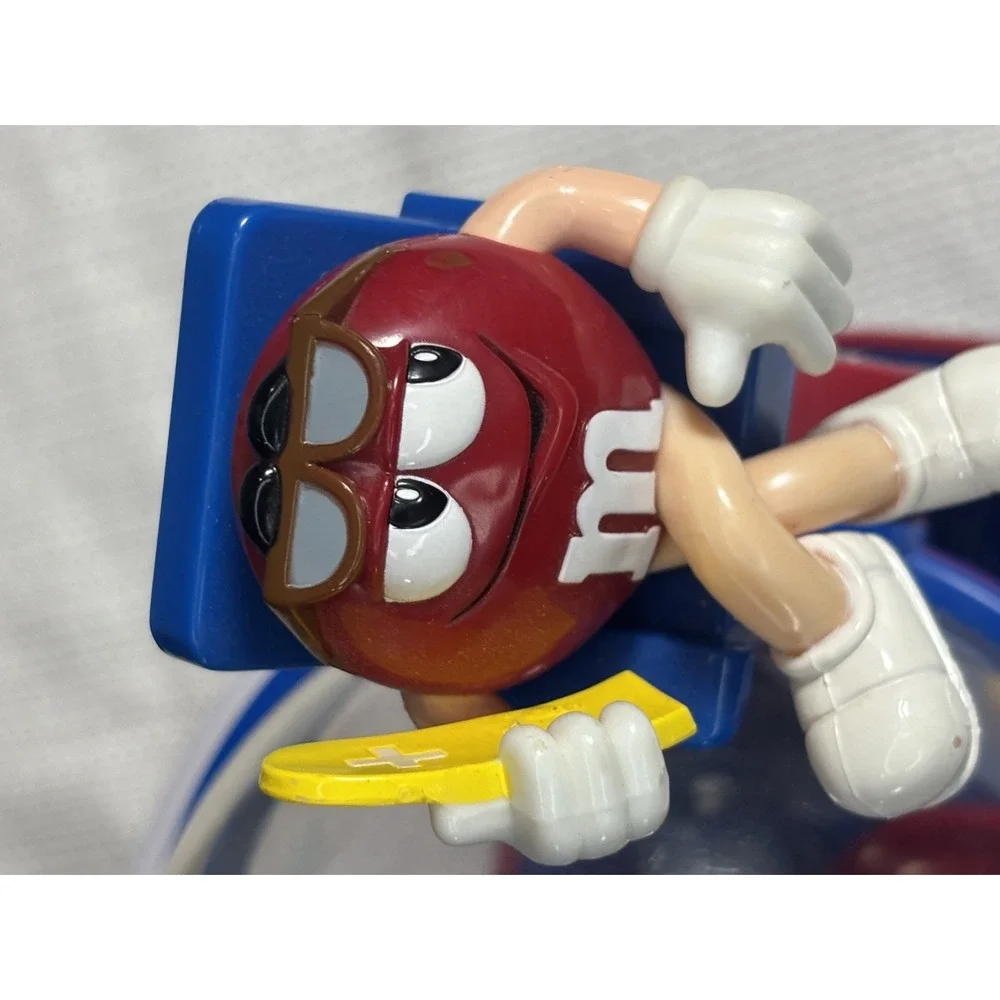 M&M's Vintage Beach Lifeguard Candy Dispenser with Red M&M & Yellow Peanut